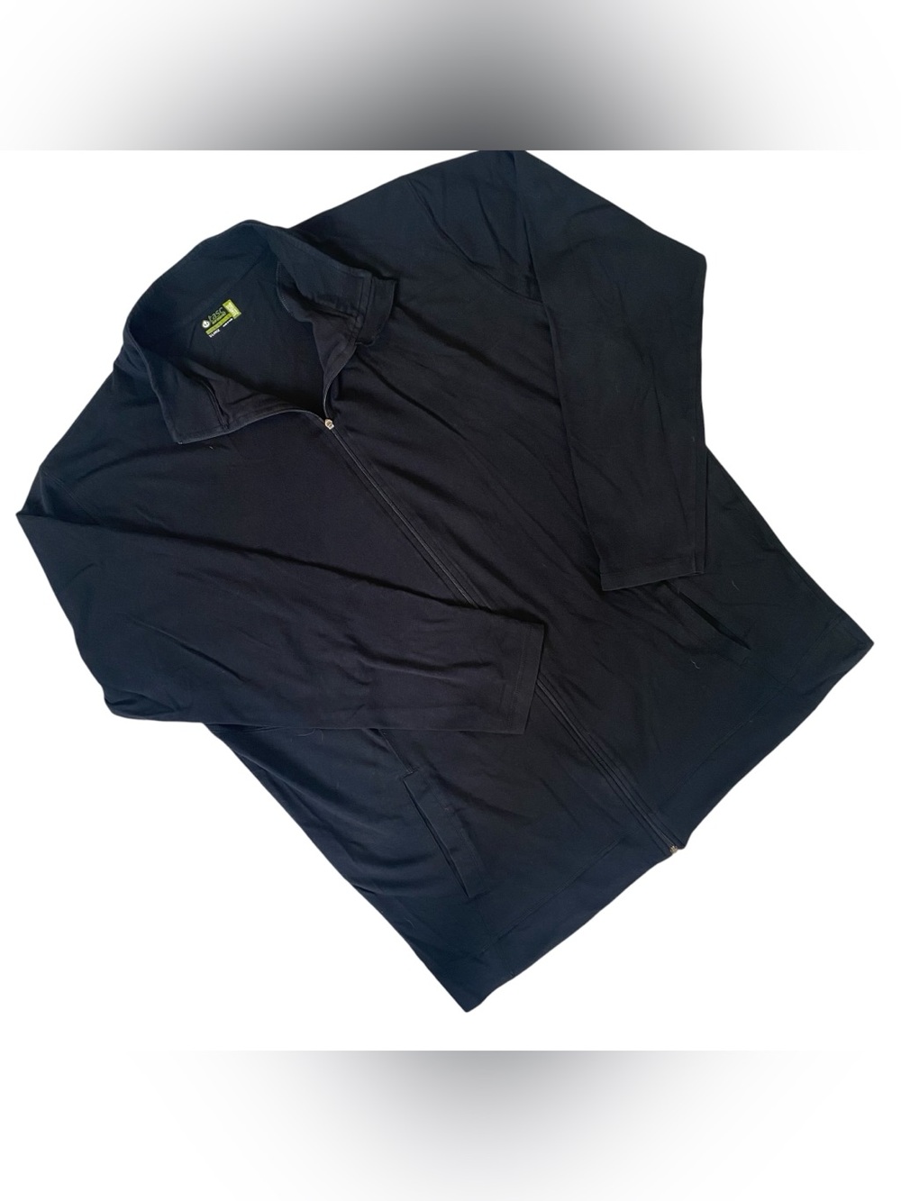 tasc Performance Jacket Men Extra Large Black, Organic Cotton, Bamboo Training